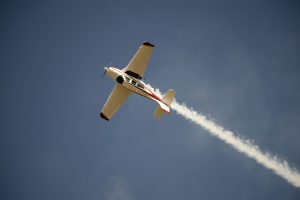 Jim Peitz's Beechcraft Bonanza Performing Aerobatics turning upside down