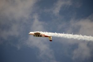Jim Peitz's Beechcraft Bonanza Performing Aerobatics upside down