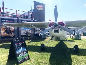 Hartzell Voyager Propeller on Cessna 185 plane