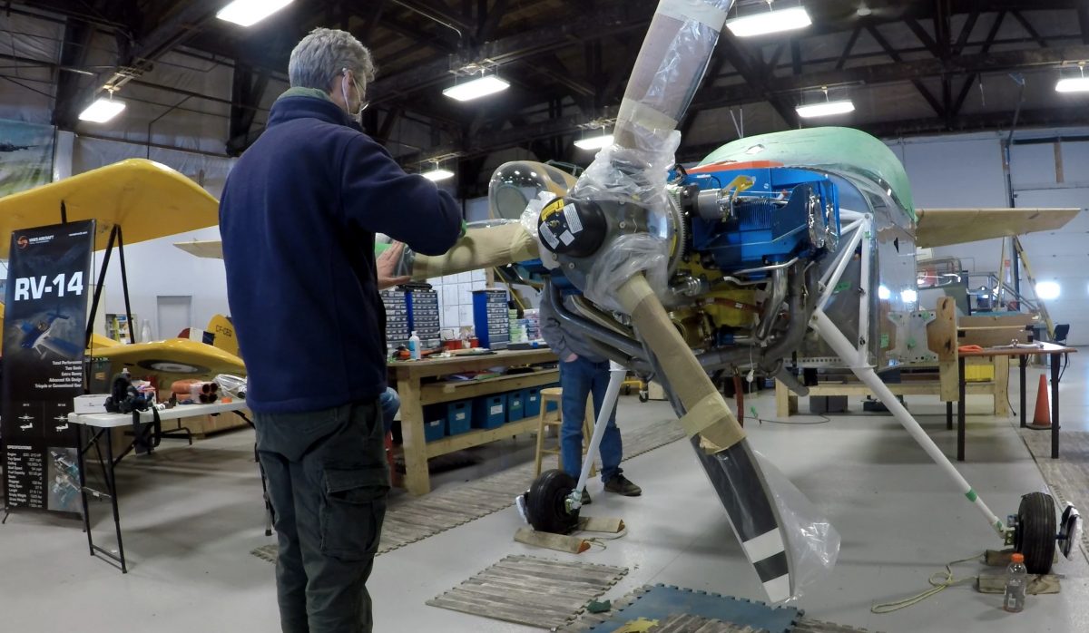 Steve Thorne of Flight Chops installing Hartzell's Explorer Propeller