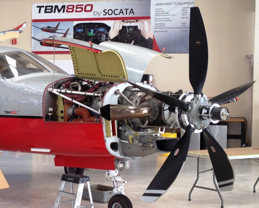 First installation of the new higher performance Hartzell prop on a European registered aircraft was performed at the Socata North America, Inc., Service Center in Pembroke Pines, Fla.