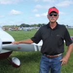 Pilot posing by his Hartzell Propeller